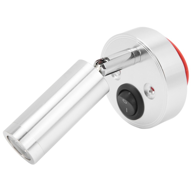 12‑24V 3W LED Reading Light Bedroom Bedside Lamp Chrome Aluminum