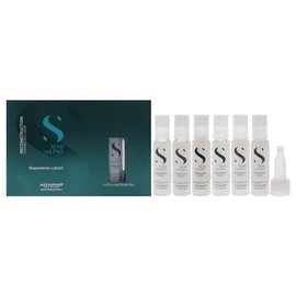 Alfaparf Milano Semi Di Lino Reconstruction Reparative Lotion for Damaged Hair - Professional Salon Quality - Includes 6 Vials - Repairs, Provides Shine and Softness - 2.64 fl. oz.