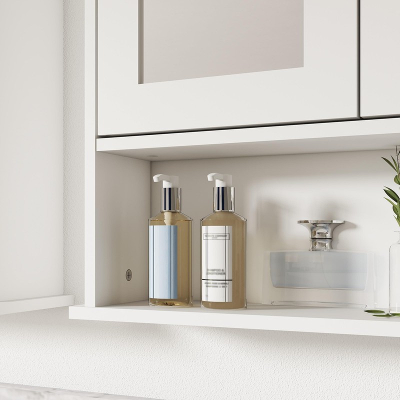 Panana Wall Mounted Bathroom Cabinet Wall Cabinet with 2 Mirrored