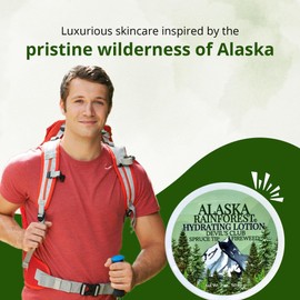 Snowy Summit Alaska Rainforest Lotion - Luxurious Full Body Lotion - Natural Moisturizing Body Lotion with Alaskan Devil's Club & Fireweed Oils - Comprehensive Skincare Solution for All Skin Types