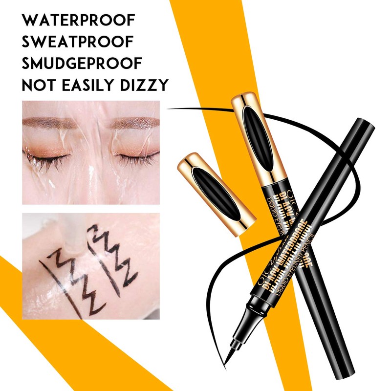 Magic Liquid Eyeliner, Black Waterproof Eye Liners, Long-Lasting, Sweatproof and