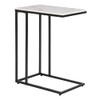 MAYPEX Rectangle Faux Marble Top C Table End Table for
