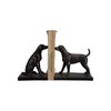 Creative Co-Op 2-Piece Resin Dog Bookends, Black