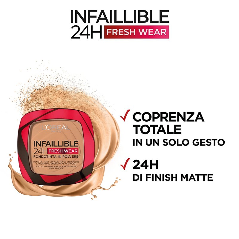 L'Oréal Paris Infaillible 24H Fresh Wear Makeup Powder 260 Golden
