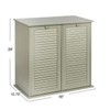Household Essentials Tilt-out Cabinet Laundry Sorter with Shutter Front, Grey