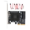Expansion Card PCIE to 5 Ports SATA3.0 Module Converter Board