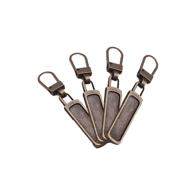 BRIIKPP Pulls Replacement Zipper Pulls Removable Metal Zipper Pulls for