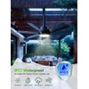 LANMEL 28 Inch Plug-In Outdoor Ceiling Fan with Light and
