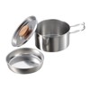 Captain Stag UH-4207 Barbecue Pot, Stainless Steel, One-Handed Pot, 4.7