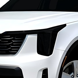 BOGAR TECH DESIGNS Full Headlight Head Light Tint Kit Compatible with Kia Sorento 2024-2025, Dark Smoke