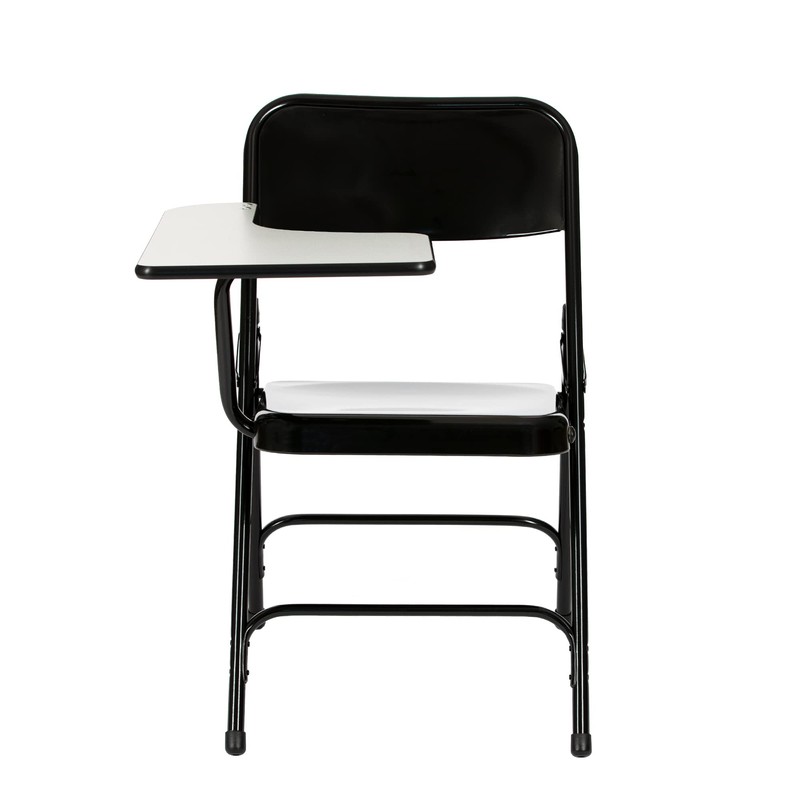 OEF Furnishings Tablet Arm (2 Pack) Folding Chair, Black