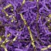 licinwing 1/2 LB Purple and Gold Metallic Crinkle Cut Paper
