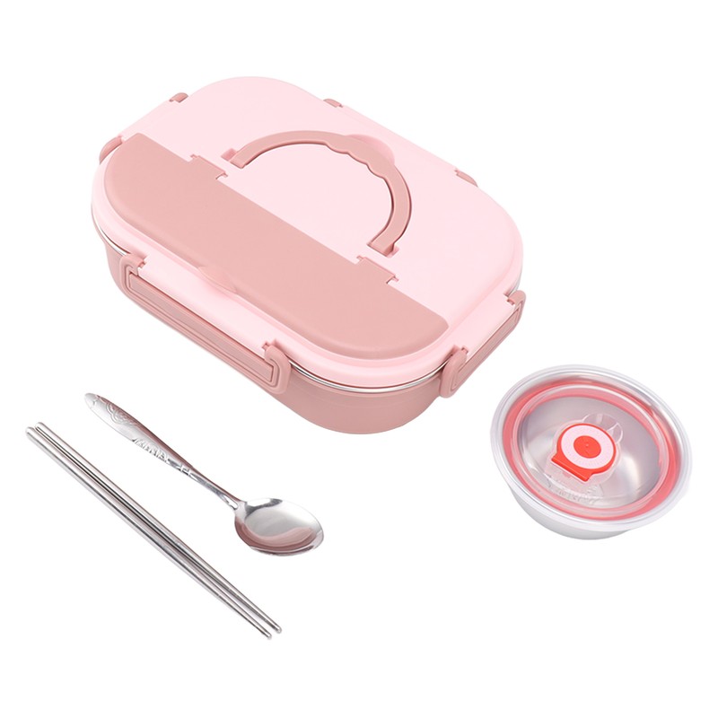 Stainless Steel Insulated Lunch Box 4 Grid Corrosion Prevention Rustproof
