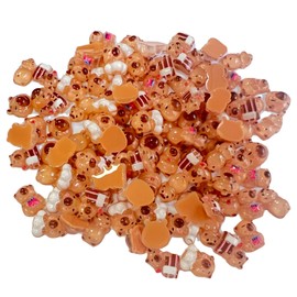 fKiZanthene 100Pcs Mini Resin Capybara Decorations, Tiny Animal Figurines for Shoe Charms Miniature Garden Crafts​