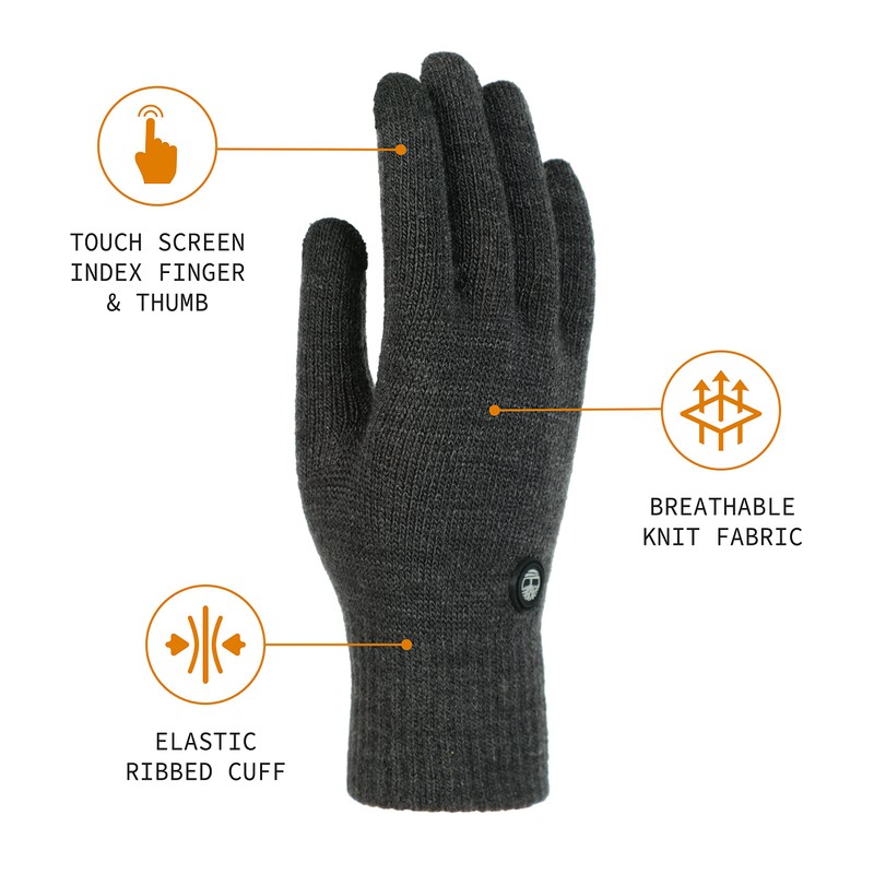 Timberland mens Magic Glove With Touchscreen Technology, Wheat, One Size