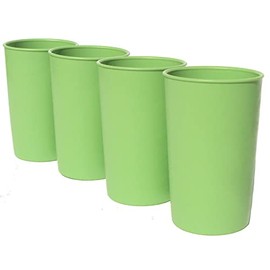 Tupperware Vintage 6 oz Small Stacking Tumblers Set of 4 Apple Green