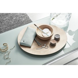 ZWILLING Eyebrow Set with Hair Brush and Scissors, Gift Set Leather Case, Stainless Steel, Premium, Mint