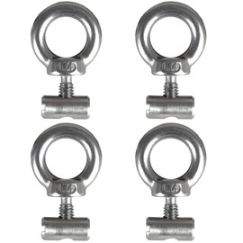 HSIXHAF 4 Pieces Awning Stopper, Stainless Steel, Piping Stopper, Awning Hooks, Camping Blocking Kit, Piping Rail Accessories for Piping Rail for RV, Caravan, Stainless Steel Boat