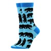 WHD Black Bear Socks (Blue,Large)
