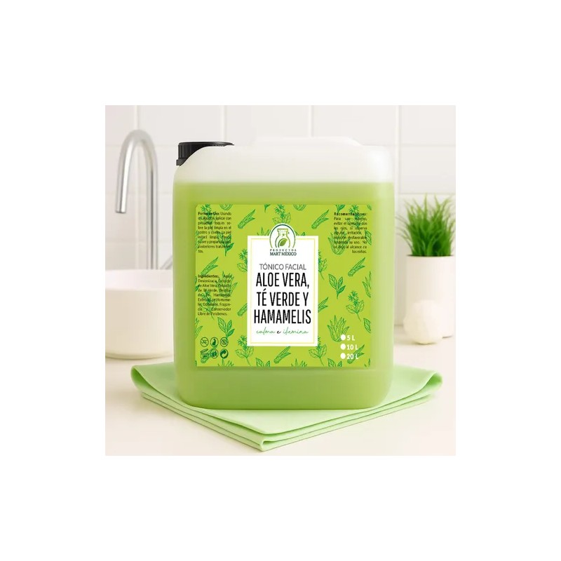 Tónico Facial De Aloe Vera, Té Verde & Hamamelis (5