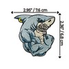 Shark Iron On Patch - Embroidered Gym Boys Kids Children