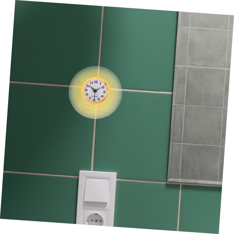 Ipetboom Suction Cup Clock Silent Shower Clock for Bathroom for