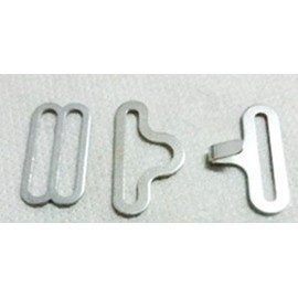 100 Sets Bow Tie Clip Hardware Cravat Clips Hook Fastener for Necktie Strap silver