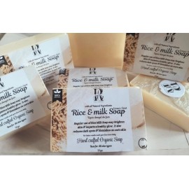 Royal Bliss All Natural Organic SLS Free Rice Milk Soap Healthy Skin & Glow 90Gr