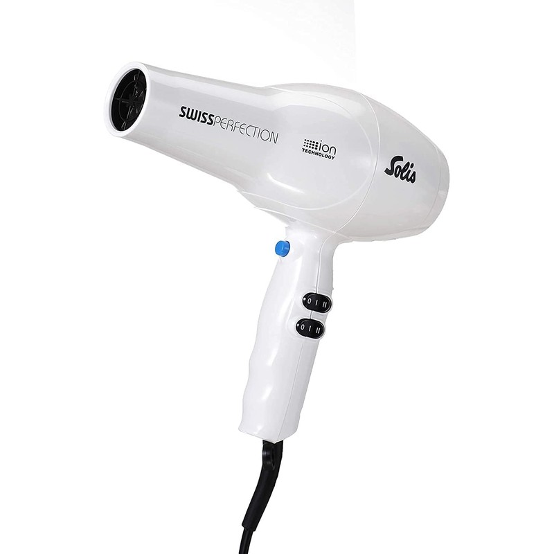 Solis Swiss Perfection Professional Hairdryer, Hair-Friendly 77°C Wind, ION Technology,