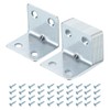 uxcell 8 Set L Corner Bracket Corner Brace Metal Joint