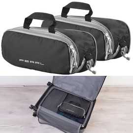 PEARL Travel Accessories: Set of 2 Compression Bags for Hand Luggage, Size S, 30 x 11 x 11 cm (Bag, Travel Bag), black