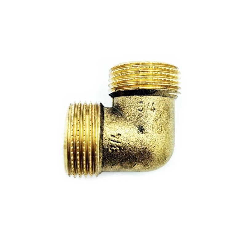 Brass Water Pipe Male Elbow Adapter Connector 3/4 inch BSP