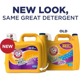 Arm & Hammer OxiClean Laundry Detergent, 128 Loads, 166.5 Fl Oz, Fresh Burst