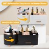 Growsun Makeup Organizer Countertop with Drawers 360 Rotating Makeup Brush