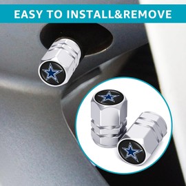 Tire Valve Stem Cap Cover for Belt O-Ring Seal Corrosion Resistant Tire Valve Stem Air Cap 4 Pack Silver (NZ-QMZ)