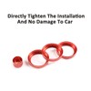 YIWANG Aluminum Alloy Car Interior Decorations Audio and Air Conditioning