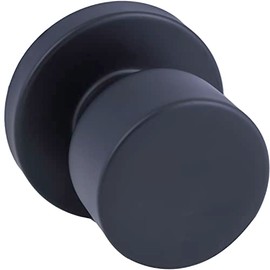 Copper Creek Metro Half-Dummy Function with Round Rosette Door Knob in Black