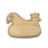 3 PAGEN® Wooden Board with Animal Design Chicken, Breakfast Board