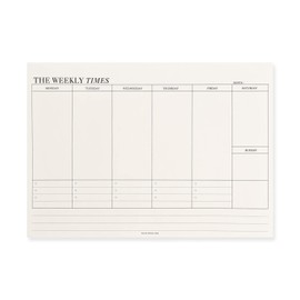 Kioiner Undated Weekly Planner Pad, 60 Pages 245x175mm Planner Pages, Tear Off Planning Pad with Daily To Do List, Desk Planning Pad Habit Tracker for Scheduling Appointments Study Tasks Ideas Planning Notes Schedule (Weekly Planner Pad)