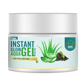 Reneu Herbals Instant Glow Aqua Gel Moisturizer For Face | All Skin Type Oil Free Moisturizer For Face For Instant Hydration and Glow Enriched With Green Tea Extract and Aloe Vera - 50 ml