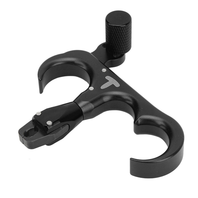 3 Finger Hand Held Bow Release Aluminum Alloy Thumb Release