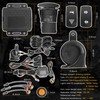 Atubeix UTV ATV Turn Signal Kit, 110D Horn With Button,Universal