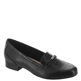 Clarks Women's Juliet Shine Loafer, Black Croc, 7.5
