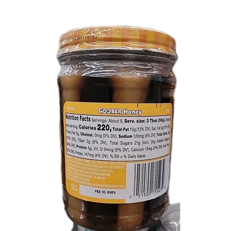 Smucker's Smuckers Goober Honey Peanut Butter Honey Spread, 18 oz