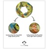 fashionchimp® All-Over Batik Style Loop Scarf Crash and Crinkle Silk