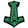 Mjolnir Nordic Thor's Hammer Glow in the Dark Iron/Sewn Embroidery