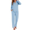 LUBOT Womens Bamboo Viscose Pajamas Set 2PC PJs Set for
