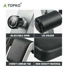 TOPKO US Warehouse Dumbbell Bench Popular Home Multi-Functional Roman Chair Preacher Curl Benchcolor: Black