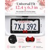 1 Pack Bling License Plate Frames for Women with Bow,