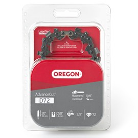 Oregon D72 AdvanceCut Chainsaw Chain for 20-Inch Bar, 72 Drive Links, Low-kickback, Fits Husqvarna, Stihl, Dolmar, Jonsered and more